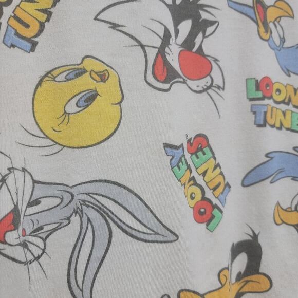 Loony Toones Crop All Over Print Tee Top, Large - Picture 5 of 6